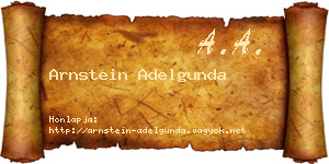 Arnstein Adelgunda névjegykártya